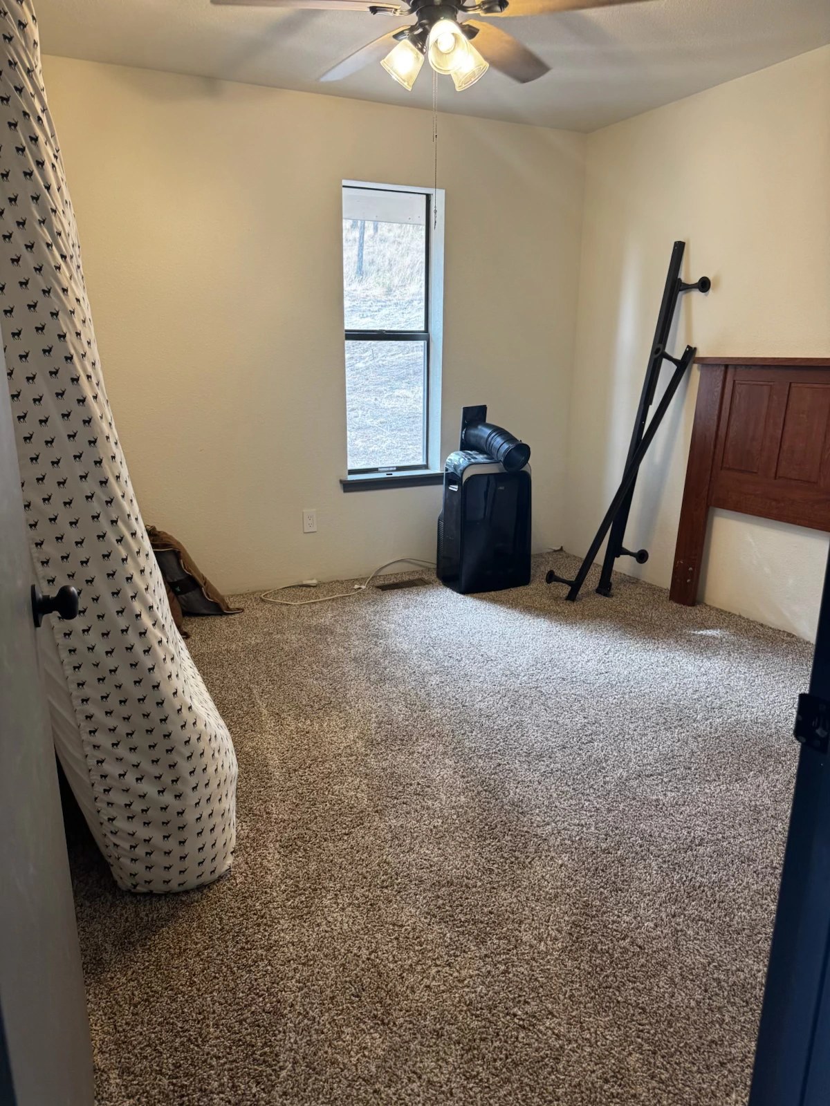 Second bedroom finished with new wall-to-wall carpet